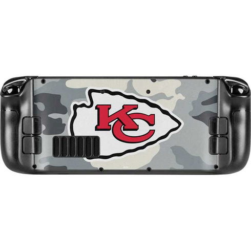 NFL Kansas City Chiefs Camo Steam Deck Handheld Gaming Computer Skin